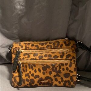 Bebe Leopard Print Crossbody Bag
